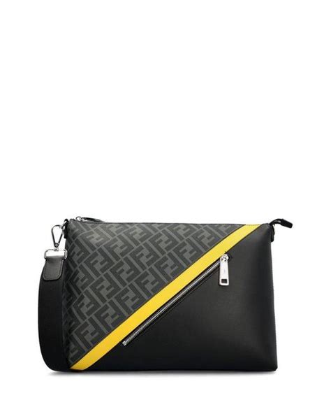 fendi bag grey|fendi ff motif messenger bag.